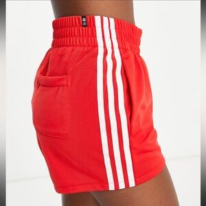 Adidas Women's Bright Red Athletic Shorts